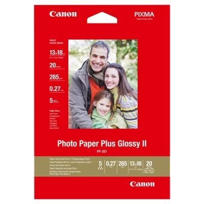 Image de Canon PP 201 Papier photo brillant Plus 20 Feuilles 13 x 18 cm