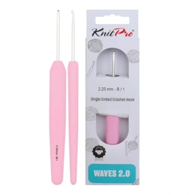 Afbeelding van KnitPro Waves 2.0 Rose Pink haaknaald 2,25mm