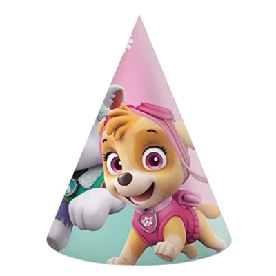 Afbeelding van Vegaoo 6 Paw Patrol feesthoedjes Skye en Everest