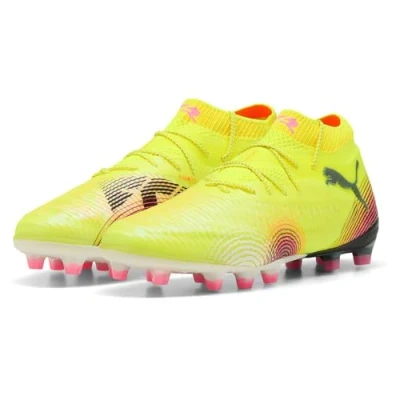 Afbeelding van Puma Future 8 Ultimate Voetbalschoenen met kunststof noppen, Heren, Maat: 45, Yellow alert/black/sun struck Kunststof/ textiel