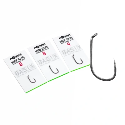 Afbeelding van Korda Basix Wide Gape size 4 Karper haken