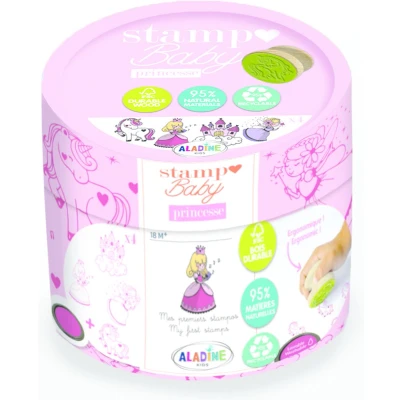 Afbeelding van Aladine houten stempels baby prinsessen 4st