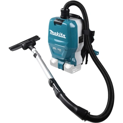 Afbeelding van Makita DVC261ZX11 Stofzuiger Blauw Li Ion Accu rugstofzuiger body (2x 18V) incl. 4 delige