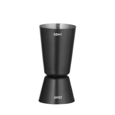 Image de HENDI Doseur de bar Double dimensions : 2,5 cl et 5,0 Diamètre 45 x (H) 86 mm Noir