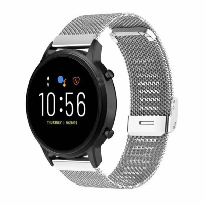 Afbeelding van Garmin Venu 3s / Vivoactive 4s 2s Vivomove Forerunner 255s Milanese bandje met klemsluiting Zilver