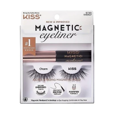 Afbeelding van Kiss Wimpers Magnetic Eyeliner &amp; Lash Kit Wimperextensions Lashes Nep Charm