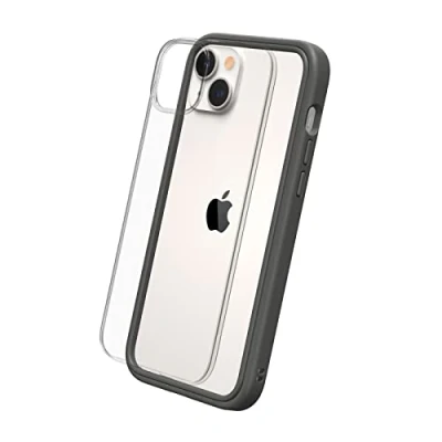 Afbeelding van RHINOSHIELD Hoesje compatibel met [iPhone 14 Plus] Mod NX personaliseerbare dunne bescherming schokabsorberende technologie [BPA vrij] grafiet