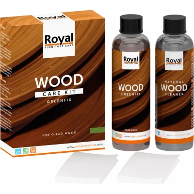 Afbeelding van royal furniture care greenfix wood kit cleaner
