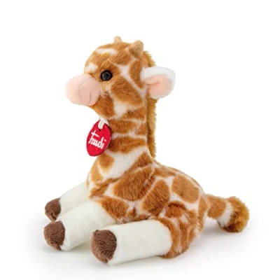 Afbeelding van Trudi Trudini knuffel Giraf 19 cm Hoge kwaliteit pluche Knuffeldier voor jongens en meisjes Bruin Wit 13x19x13 maat XS