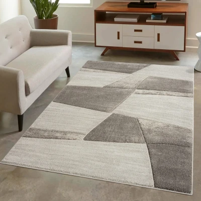 Afbeelding van Bonito Trendy 3D Laagpolig Vloerkleed Tapijt Bruin 80x150 cm Rechthoek Polypropyleen Tapijtenloods