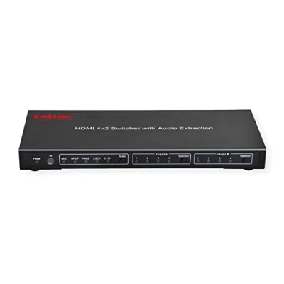 Afbeelding van Roline HDMI Matrix switch 4 x 2 poorten Afstandsbediening 3840 2160 Pixel