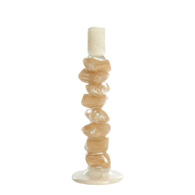 Afbeelding van Light &amp; Living Kandelaar ESTINA Ø11.5x35cm Bruin