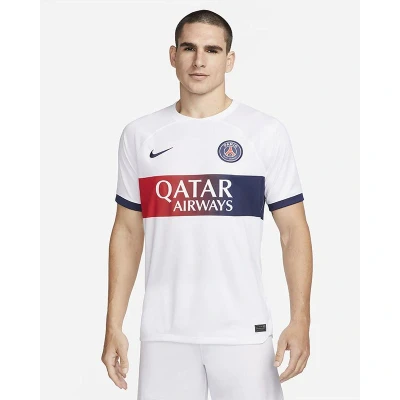 Afbeelding van Nike Senior Uitshirt Paris Saint germain 23/24 101 White/midnight Navy/midnig