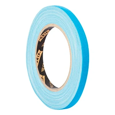 Afbeelding van GRIP Eventbasics GT PRO Spike Tape geweven tape, 10 mm x 25 m, neonblauw