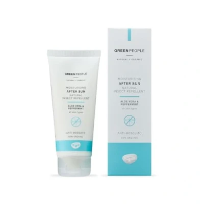 Afbeelding van Green People Vochtinbrengende aftersun met natuurlijk insectenwerend middel 100 ml Natuurlijke en biologische lotion Citrepel® 75 Reisformaat Kalmerende aloë vera verfrissende