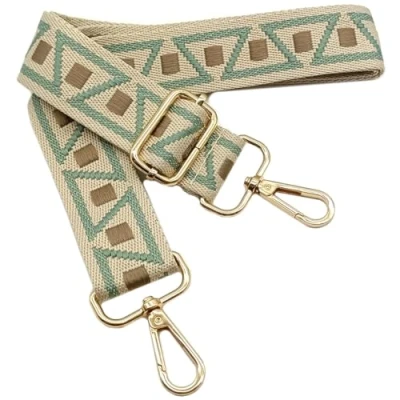 Afbeelding van Kleurrijke schoudertas voor dames, brede tasriem, kaki groen, verstelbare schouderriem met gouden karabijnhaak, duurzaam schoudertas, tas, doe het zelf schouderriem, accessoires meisjes,