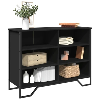 Afbeelding van Dressoir 101x35,5x74,5 cm bewerkt hout zwart
