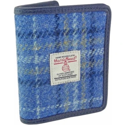 Afbeelding van Pasjeshouder Lewis Lichtblauw Harris Tweed Glen Appin of Scotland