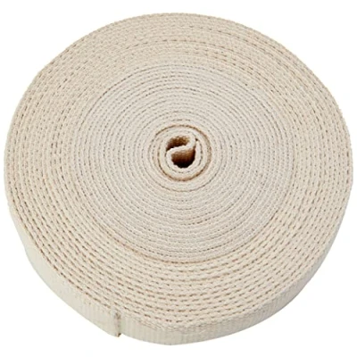 Afbeelding van Trimz 10 m rol katoenen lint, 30 mm, ecru trimit