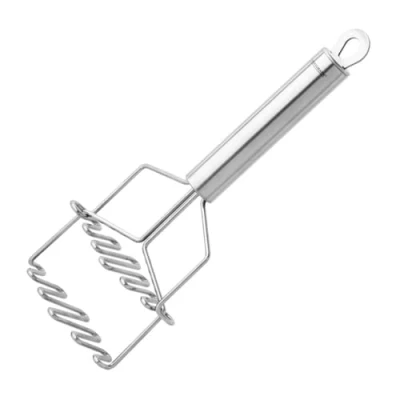 Afbeelding van Fackelmann 40559 Premium aardappelstamper, roestvrij staal, zilverkleurig, 27,5 x 11,5 6 cm