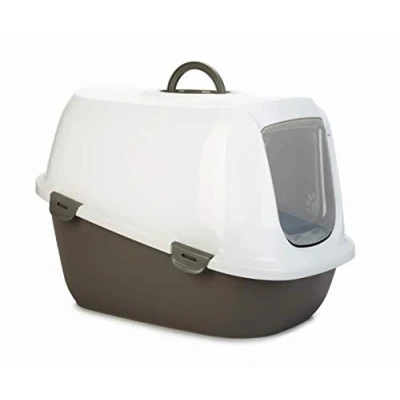 Afbeelding van Savic Kattenbak Leo Warmgrijs / Wit 64X46X45 CM