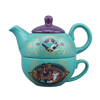 Afbeelding van Disney Aladdin Theeservies voor één persoon Theekop Theepot Home met kop