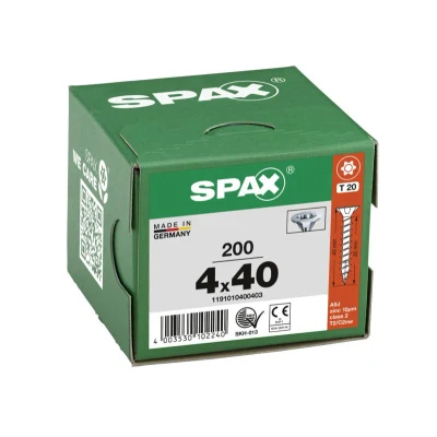 Afbeelding van Schroevenset tbv SKG gekeurd insteekslot TORX 4 x 40 mm (5 stuks)