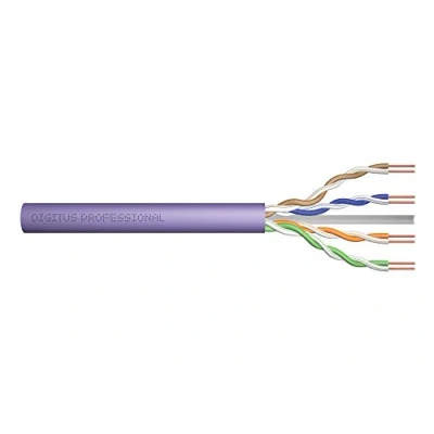 Image de DIGITUS Professional Installation Cable Câble en vrac 305 m UTP simplex CAT 6 violet RAL 4005