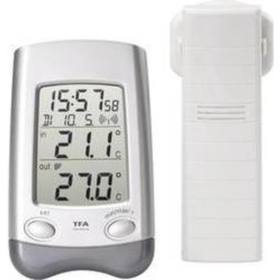Afbeelding van TFA Dostmann Wave Draadloze thermometer Zilver