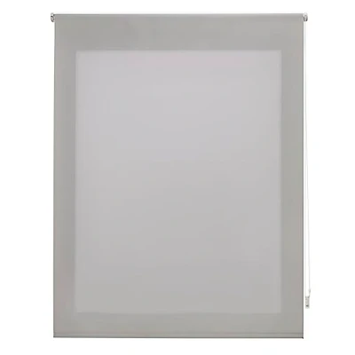 Afbeelding van Decorblind rolgordijn doorschijnend glad Afmetingen 120 x 250 cm Breedte lengte 117 245 Zilver transparant eenvoudig aan muur of plafond te installeren