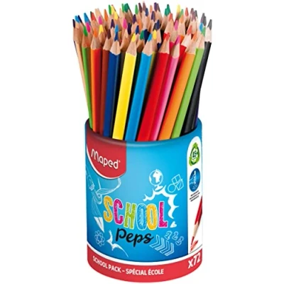 Image de crayons de couleur Maped Color&#039;Pep&#039;s Pot 72 (12 couleurs)