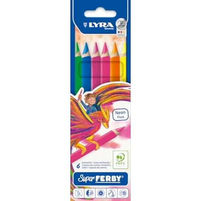 Afbeelding van Lyra Potloden super ferby neon 6 stuks