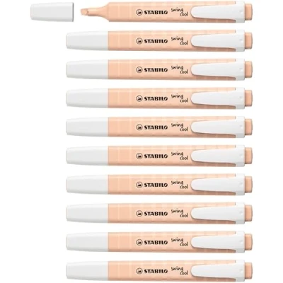 Afbeelding van Markeerstift stabilo swing cool nature beige 10 stuks