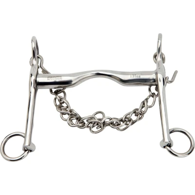 Afbeelding van Horka Dressuurstang Met Tongboog 16 Mm Rvs Maat 14,5