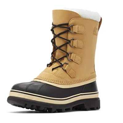 Afbeelding van Sorel Caribou Snowboots, Heren, Maat: 48, Brown Leer/ synthetisch