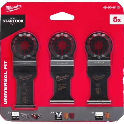 Afbeelding van OMT Starlock Hout &amp; metaal bladenset 5 delig
