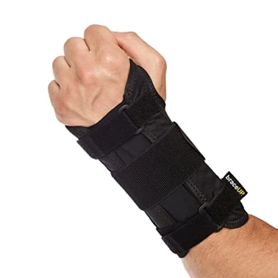 Afbeelding van Carpale Tunnel Polsbrace van BraceUP voor vrouwen en mannen Metalen polsspalk hand polssteun verlichting artritis pijn bij Tendonitis (L/XL, Linkerhand)