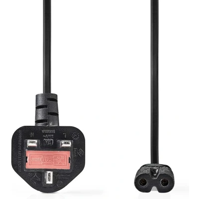 Afbeelding van C7 kabel Nedis 5 meter (Groot Brittannië, Haaks)