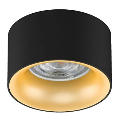 Image de Luminaire encastré / tube Maclean MCE457 B/G spot, rond, aluminium, GU5.3, 70x40mm, noir/or