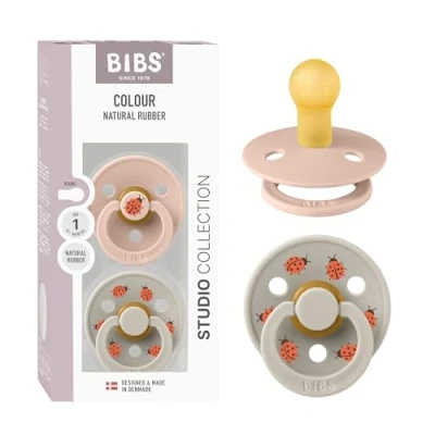 Afbeelding van BIBS Studio Colour Fopspenen 2 Stuks Size 1 Ladybug Blush Mix