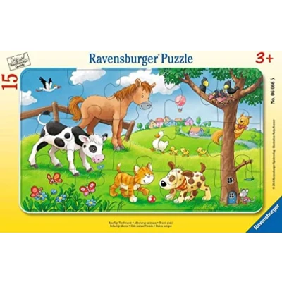Image de Puzzle cadre 15 pièces Ravensburger Affectueux animaux