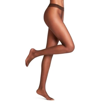 Image de FALKE Femme Shelina 12 DEN W TI ultra transparents unis 1 paire Collants, Marron Brenda 5179, S M