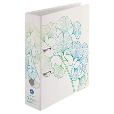 Afbeelding van herlitz 50033409 ordner maX.file, A4, 8 cm, motief: Greenline Ginkgo, 1 stuk