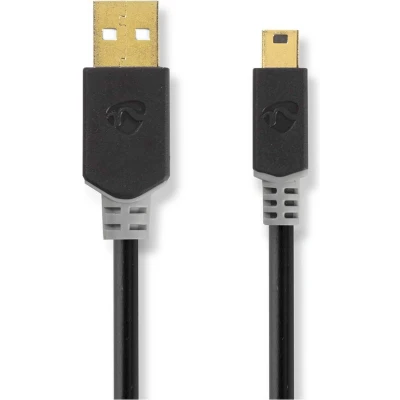 Afbeelding van Nedis USB Kabel CCBW60300AT20 Antraciet