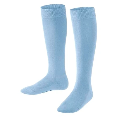 Image de FALKE Family K KH coton unies 1 paire, Chaussettes longues Mixte enfant, Bleu (Crystal Blue 6290) nouveau écologique, 31 34