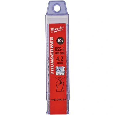 Afbeelding van MILWAUKEE 4932352385 THUNDERWEB HSS G metaalboor 4,2x75x47mm (10 st.)