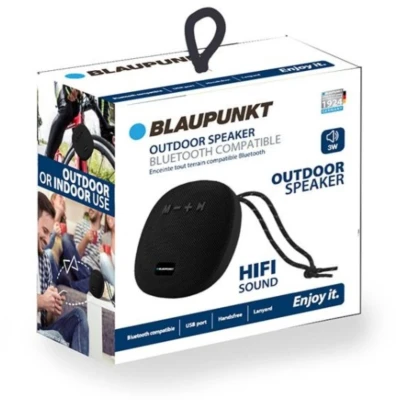 Afbeelding van BLAUPUNKT Krachtige Bluetooth luidspreker Draagbare Waterdichte Draadloos Speaker Zwart Metaal 5 Watt