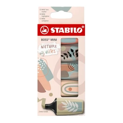 Afbeelding van STABILO Boss Mini Naturevibes markeerstiften, 5 kleuren, stuks