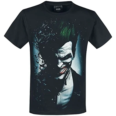 Afbeelding van Spiral Batman Heren Tshirt M JOKER FREAK Zwart