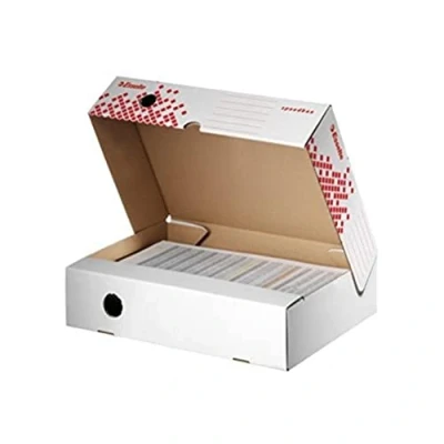 Afbeelding van Esselte Speedbox archiefdoos, 25 stuks, 80 mm, 623910, wit